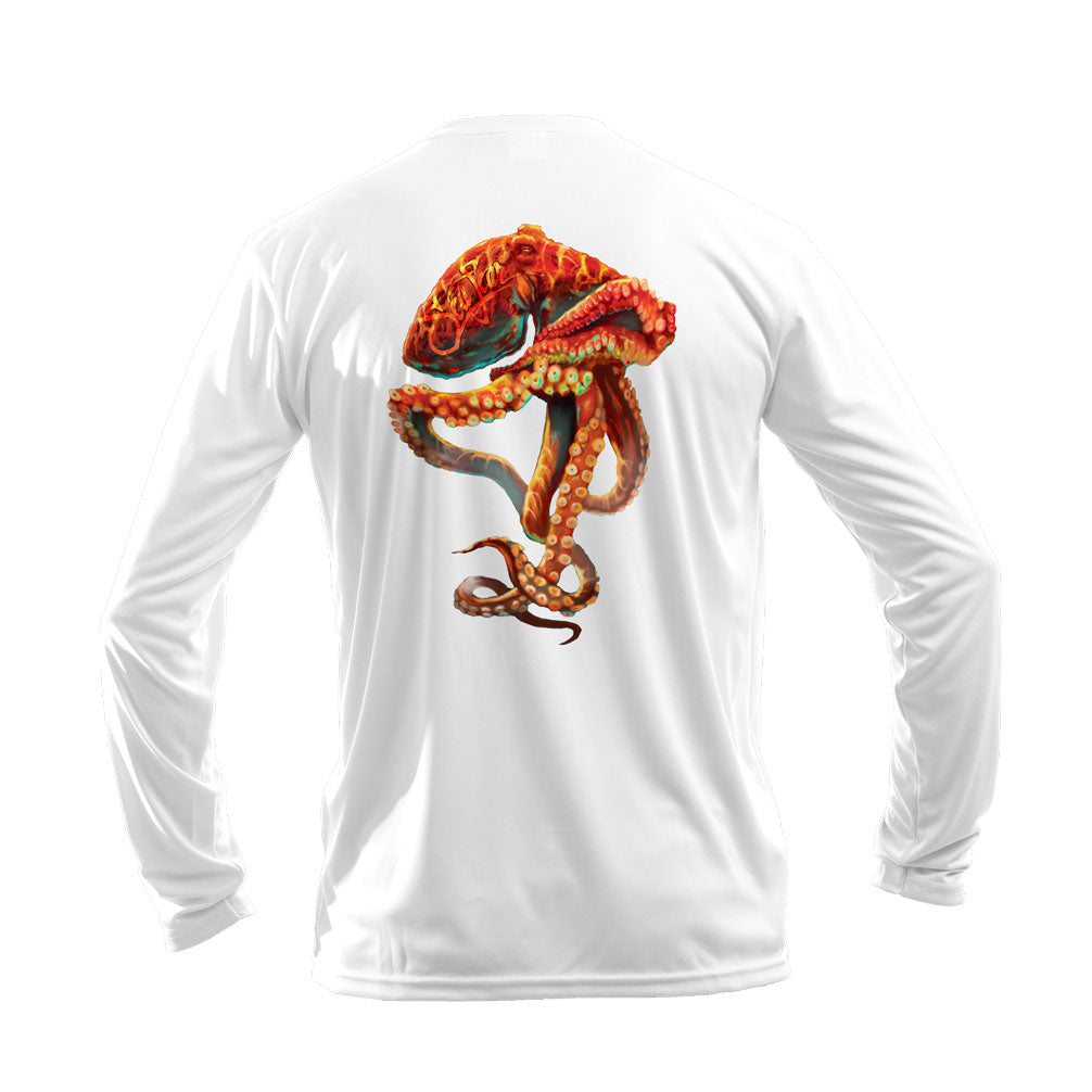 Orange Octo Performance Tee
